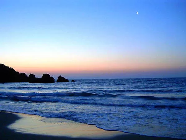 Sonnenuntergang Karavostasi Strand
